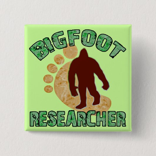 Bigfoot-Forscher Button (Vorderseite)