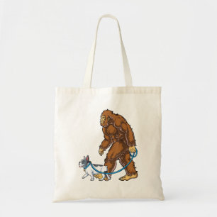 Bigfoot French Bulldog Dog Walk Funny Sasquatch Tragetasche