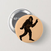 Bigfoot-Friedenszeichen Button (Vorne & Hinten)