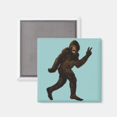 Bigfoot-Friedenszeichen Magnet (Vorderseite/Rückseite)