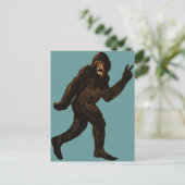 Bigfoot-Friedenszeichen Postkarte (Stehend Vorderseite)