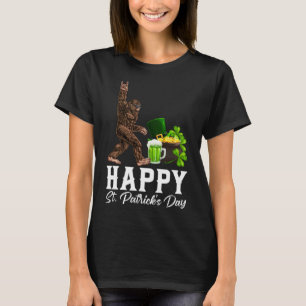 Bigfoot Frohe St. Patrick's Day Shirt Lustig Grün