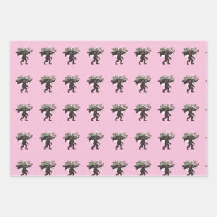 Bigfoot Frohe Weihnachten Geschenkpapier Set