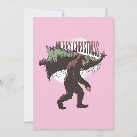 Bigfoot frohe Weihnachten mit Platz für Ihr Foto (Vorderseite)