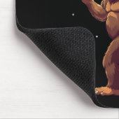 Bigfoot Frohe Weihnachtsbaum Lichter Sasquatch Xma Mousepad (Ecke)