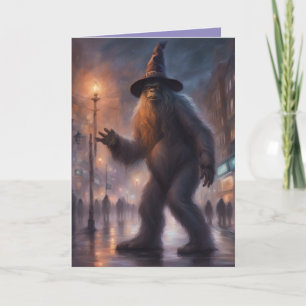 BigFoot FroheHallowGeburtstag lustiger Gruß Karte