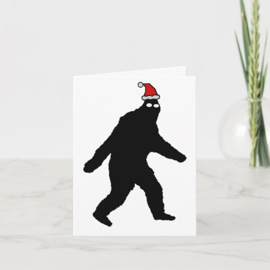 Bigfoot fröhliches Squatchmas! Feiertagskarte (Vorderseite)