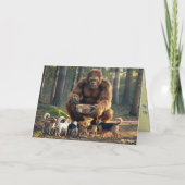 Bigfoot führt den Hund Karte (Rückseite)