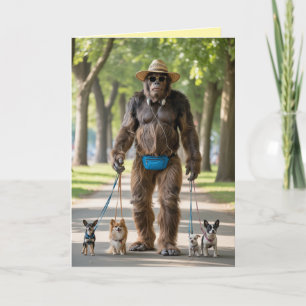 Bigfoot führt Hunde Karte