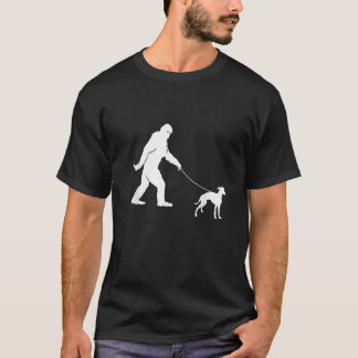 Bigfoot Fun Italian Greyhound Funny Sasquatch Dog  T-Shirt