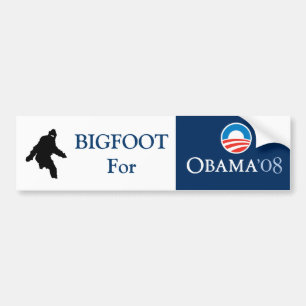 Bigfoot für OBAMA Autoaufkleber