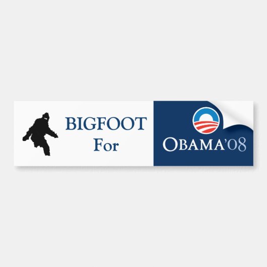Bigfoot für OBAMA Autoaufkleber (Vorne)