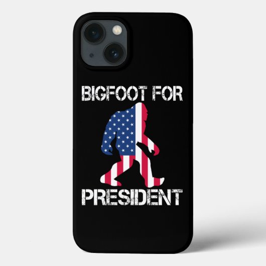 Bigfoot für Präsident Funny Bigfoot Case-Mate iPhone Hülle (Rückseite)