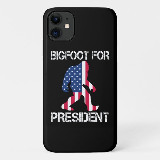 Bigfoot für Präsident Funny Bigfoot Case-Mate iPhone Hülle (Rückseite)
