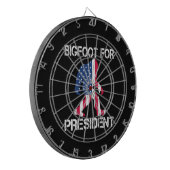 Bigfoot für Präsident Funny Bigfoot Dartscheibe (Vorderseite Links)