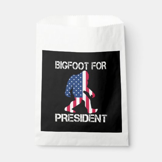 Bigfoot für Präsident Funny Bigfoot Geschenktütchen (Vorderseite)