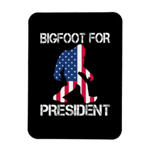 Bigfoot für Präsident Funny Bigfoot Magnet