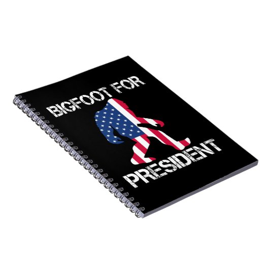Bigfoot für Präsident Funny Bigfoot Notizblock (Rechte Seite)