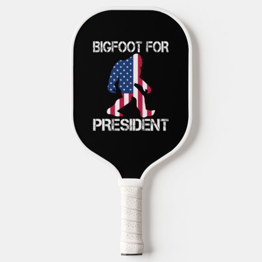 Bigfoot für Präsident Funny Bigfoot Pickleball Schläger (Vorderseite)