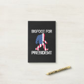 Bigfoot für Präsident Funny Bigfoot Post-it Klebezettel (Auf Schreibtisch)