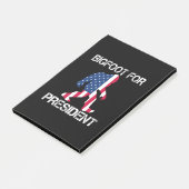 Bigfoot für Präsident Funny Bigfoot Post-it Klebezettel (angewinkelt)