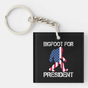Bigfoot Für Präsident Lustiger Bigfoot Schlüsselanhänger