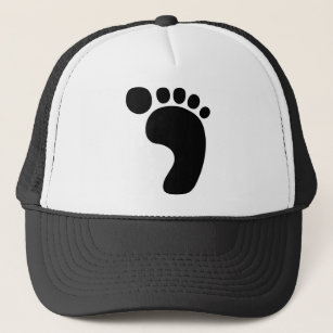 Bigfoot Fußabdruck Sasquatch Truckerkappe
