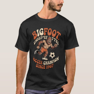 Bigfoot Fußball Legende T-Shirt Lustiges Sasquat