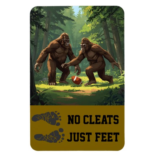 Bigfoot Fußballmagnet Magnet (Vertikal)