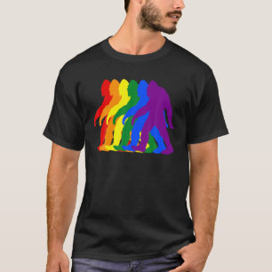 Bigfoot Gay Pride Month Gifts Sasquatch T-Shirt