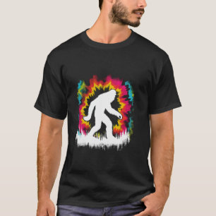 Bigfoot Gefärbte Krawatte Style Vintag Sasquatch L T-Shirt