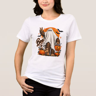 Bigfoot-Geist Halloween-T-Shirt Tri-Blend Shirt