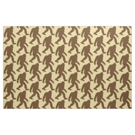 Bigfoot Gemustert Beige Stoff (Fat Quarter (45,7 x 55,9 cm))
