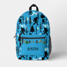 Bigfoot Gemustert Sasquatch Blue