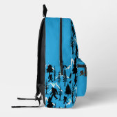 Bigfoot Gemustert Sasquatch Blue Bedruckter Rucksack (Links)