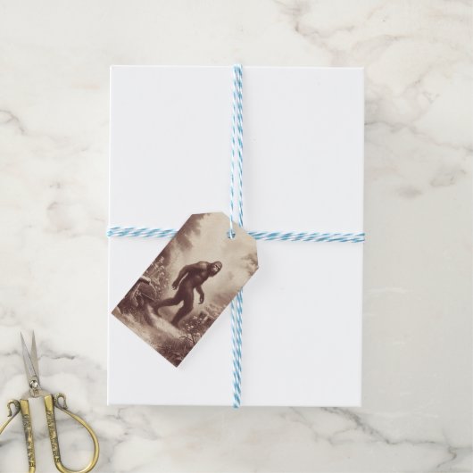 Bigfoot Geschenkanhänger (Mit Garn)