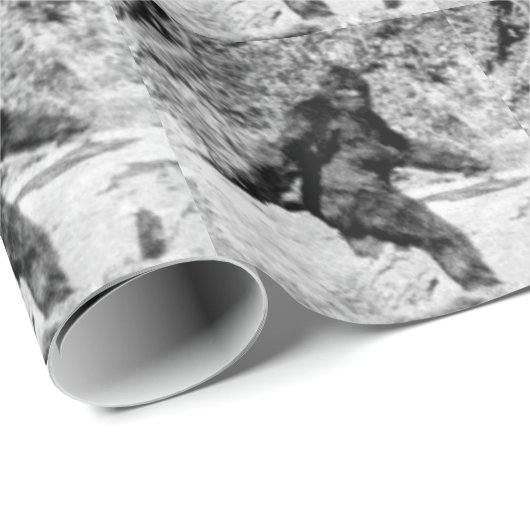 Bigfoot Geschenkpapier (Rolleneckpunkt)