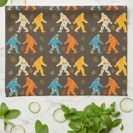 Bigfoot Geschirrtuch (Gefaltet)