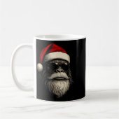 Bigfoot-Gesicht-Sonnenbrille Weihnachtsmann Weihna Kaffeetasse (Links)