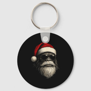 Bigfoot-Gesicht Sungles Weihnachtsmann Weihnachten Schlüsselanhänger