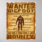 Bigfoot Gewollt Poster 10 Millionen Dollar Schuld (Vorne)