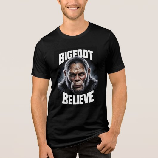 Bigfoot Glaube Cryptid Fan T - Shirt (Vorderseite)