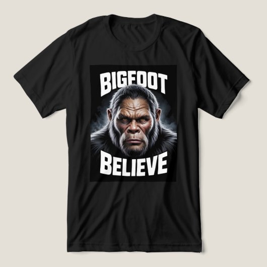 Bigfoot Glaube Cryptid Fan T - Shirt (Design Vorderseite)