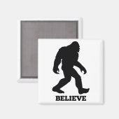 Bigfoot Glaube Magnet (Vorderseite/Rückseite)