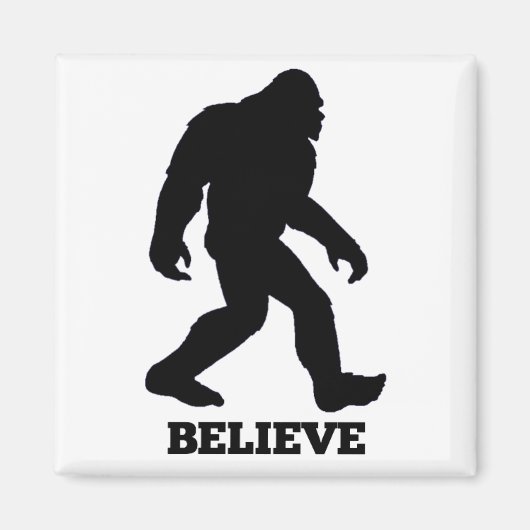 Bigfoot Glaube Magnet (Vorne)