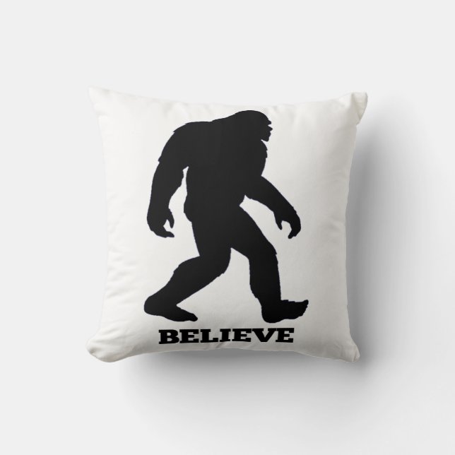 Bigfoot Glaube Pillow Kissen (Vorderseite)