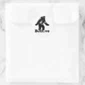 Bigfoot Glaube Runder Aufkleber (Tasche)