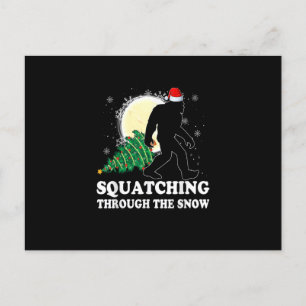 Bigfoot glauben Weihnachten Sasquatch Squatching T Postkarte