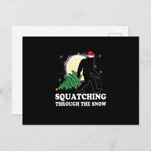 Bigfoot glauben Weihnachten Sasquatch Squatching T Postkarte (Vorne/Hinten)