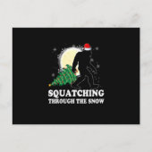 Bigfoot glauben Weihnachten Sasquatch Squatching T Postkarte (Vorderseite)